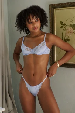 Kat The Label Bowie Underwire Cornflower | Lingerie | Underwire Bras