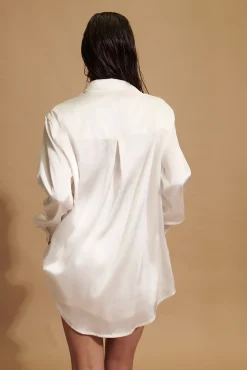 Kat The Label Celine Shirt Ivory | Camis