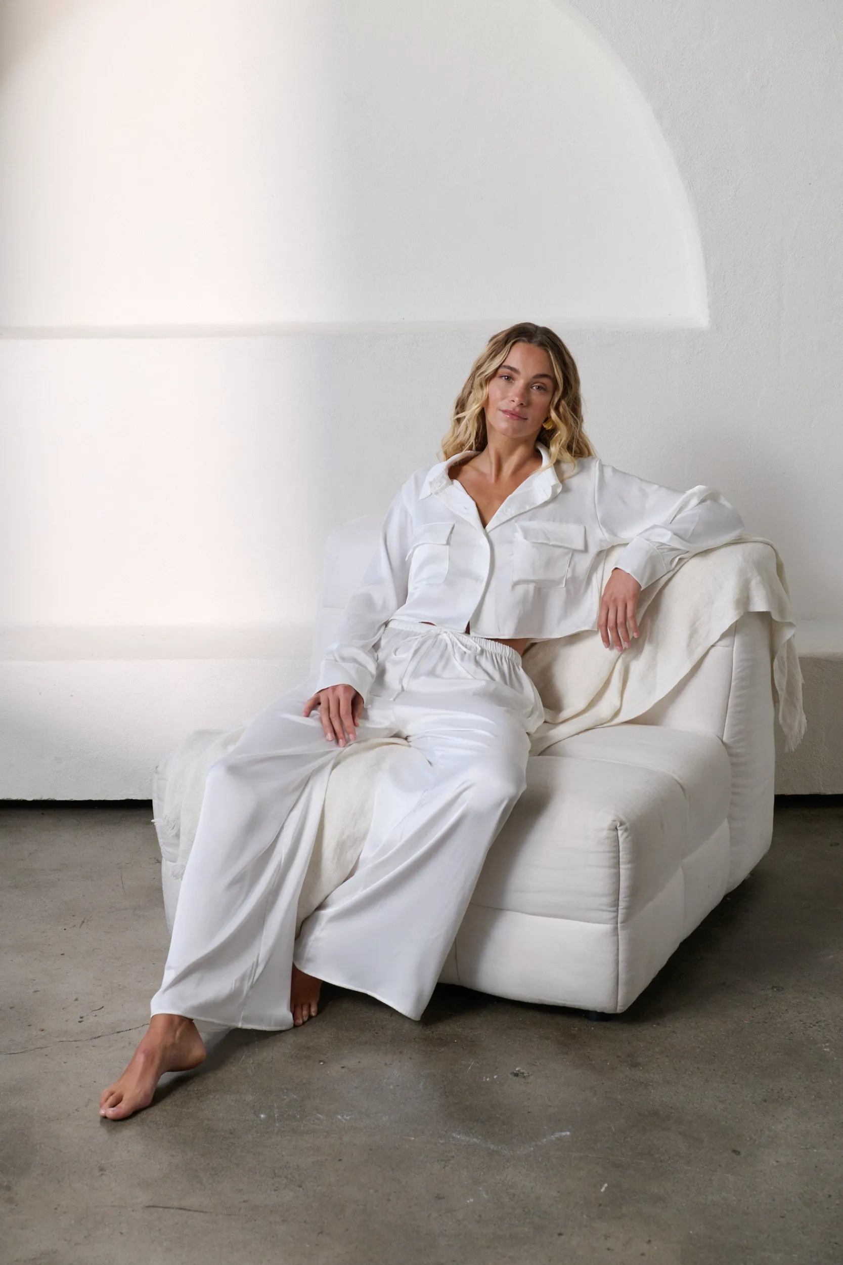 Kat The Label Gracie Pant Ivory | Shorts