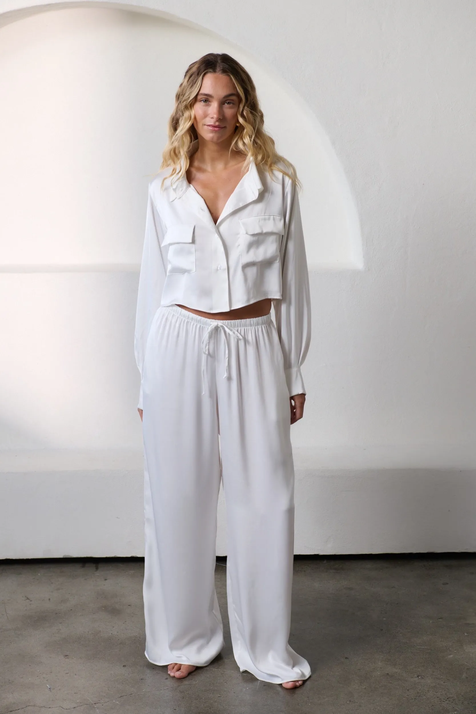 Kat The Label Gracie Pant Ivory | Shorts