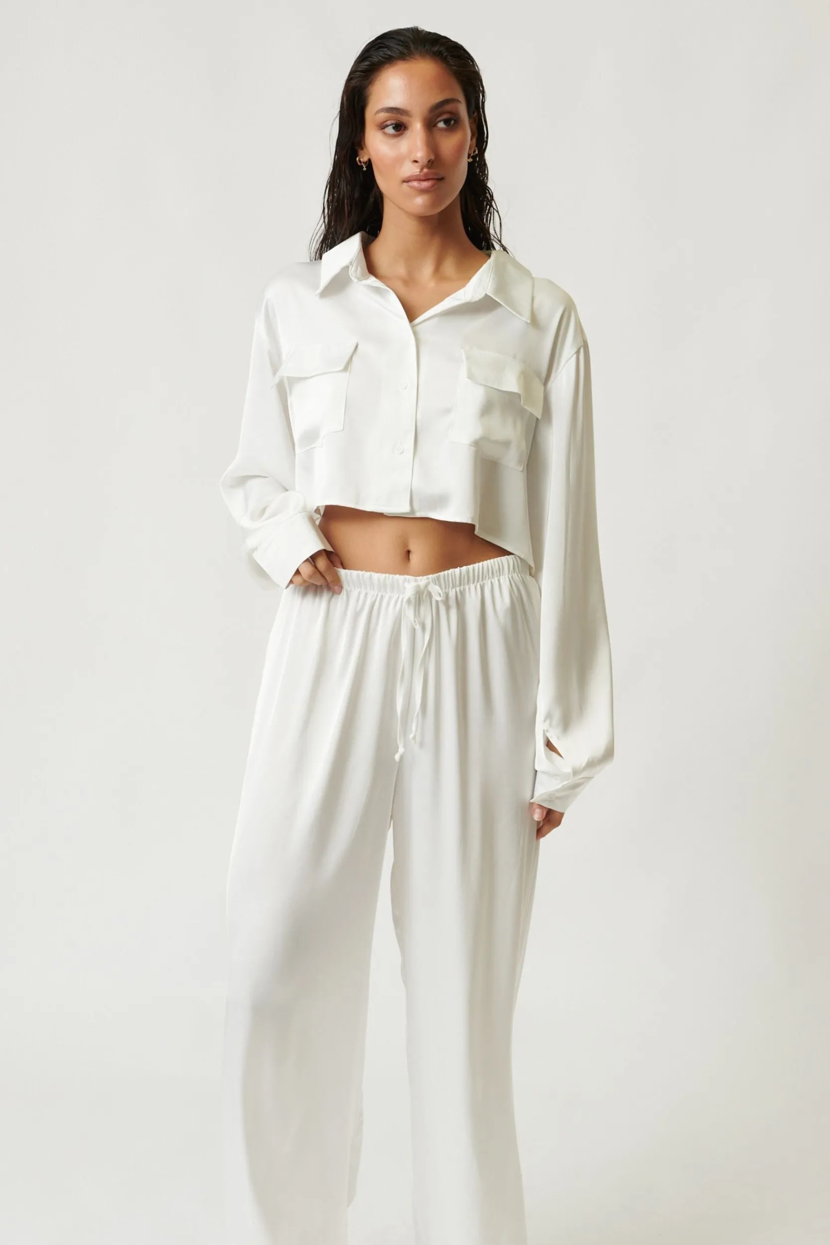 Kat The Label Gracie Pant Ivory | Shorts