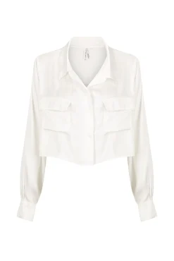 Kat The Label Gracie Shirt Ivory | Camis
