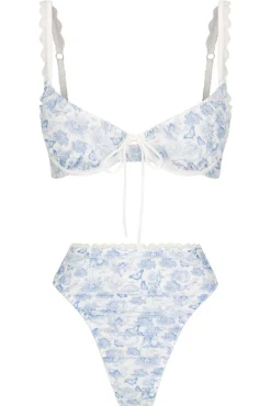 Kat The Label Hazel High Waist Set Utopia | Something Blue | Underwire Sets