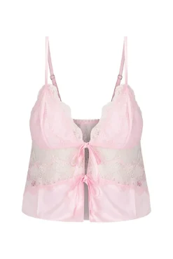Kat The Label Lucille Camisole Flamingo Pink | Camis