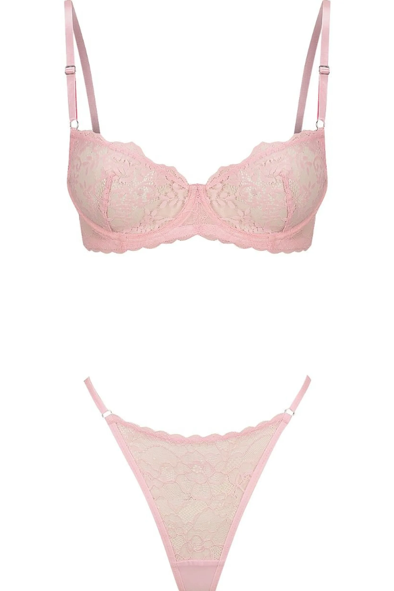 Kat The Label Maverick Set Baby Pink | Underwire Sets