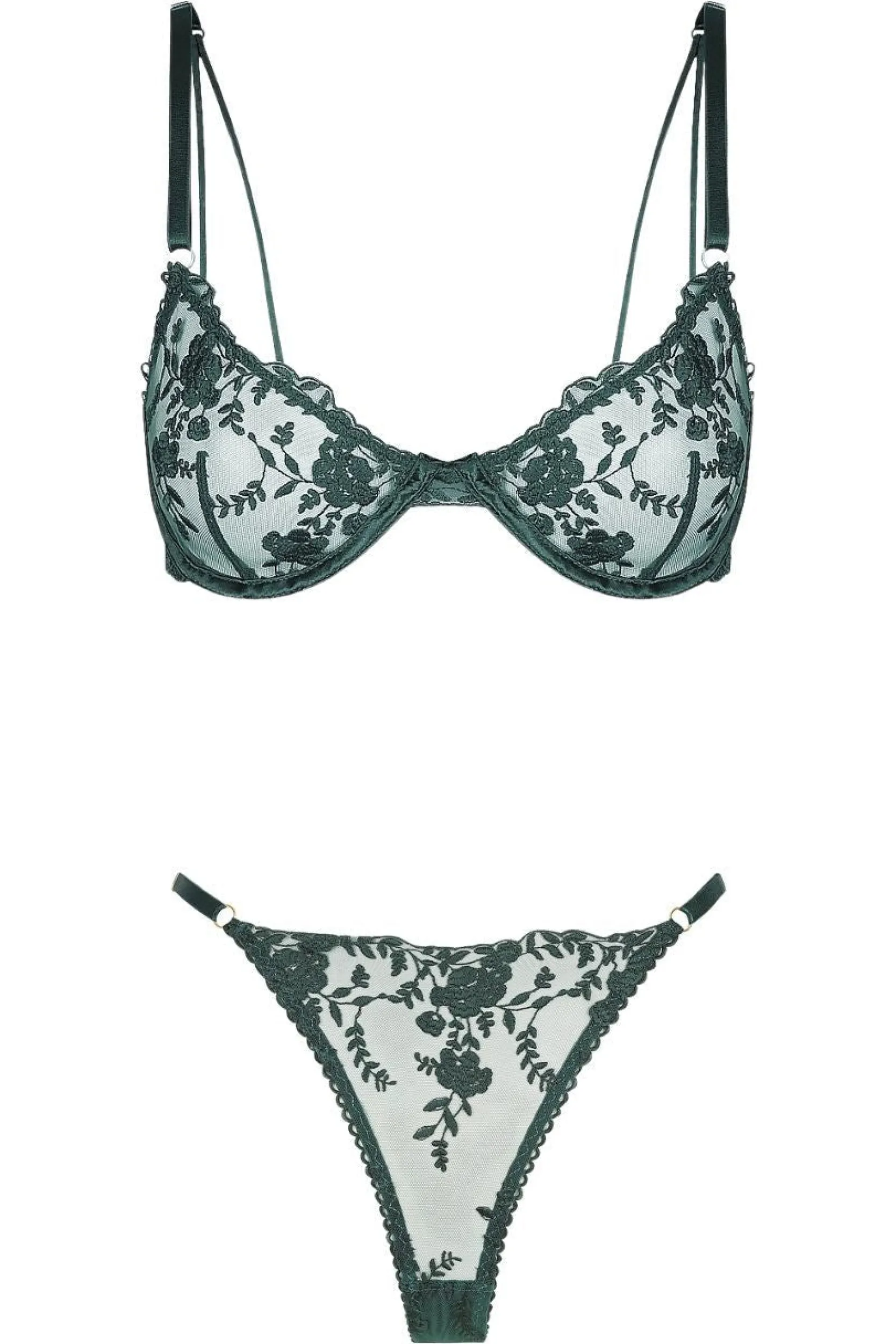 Kat The Label Nicolette Thong Set | Underwire Sets