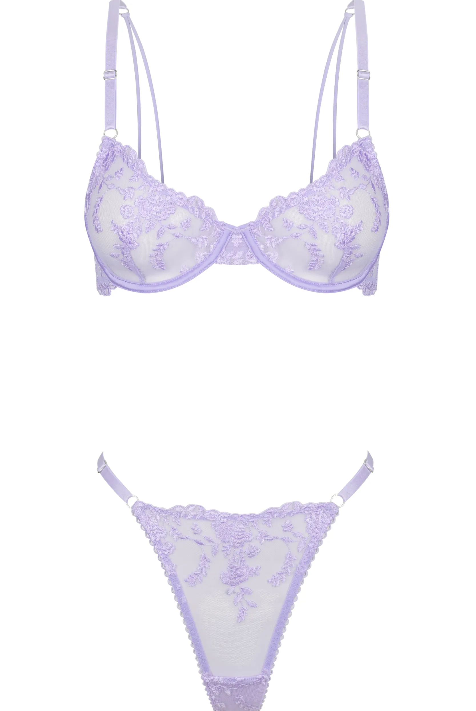 Kat The Label Nicolette Thong Set | Underwire Sets