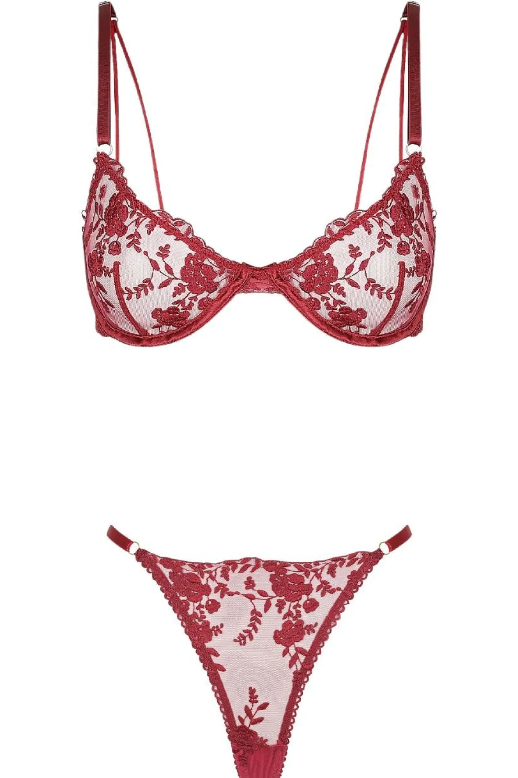 Kat The Label Nicolette Thong Set | Underwire Sets