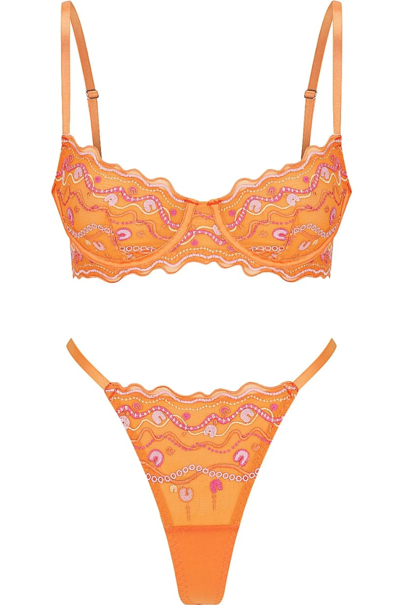 Kat The Label Tidda Set Orange | Underwire Sets